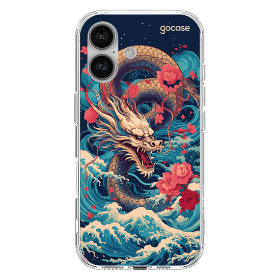 Capinha para celular  Dragão Oriental - Mares