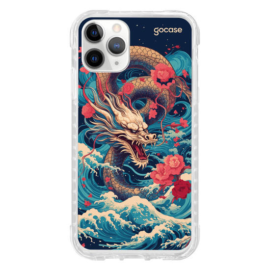 Capinha para celular  Dragão Oriental - Mares