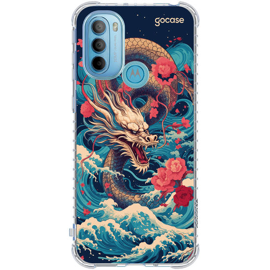Capinha para celular  Dragão Oriental - Mares