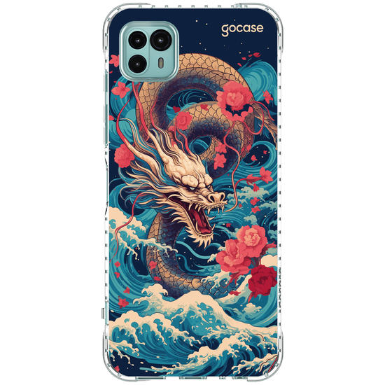 Capinha para celular  Dragão Oriental - Mares