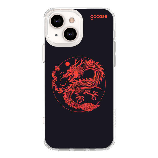 Capinha para celular  Dragão Vermelho Minimal