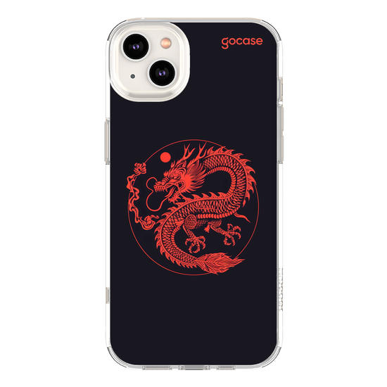 Capinha para celular  Dragão Vermelho Minimal