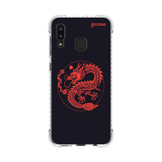 Capinha para celular  Dragão Vermelho Minimal