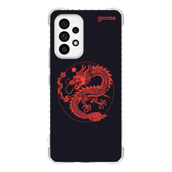 Capinha para celular  Dragão Vermelho Minimal