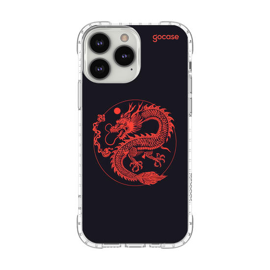 Capinha para celular  Dragão Vermelho Minimal