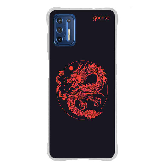 Capinha para celular  Dragão Vermelho Minimal