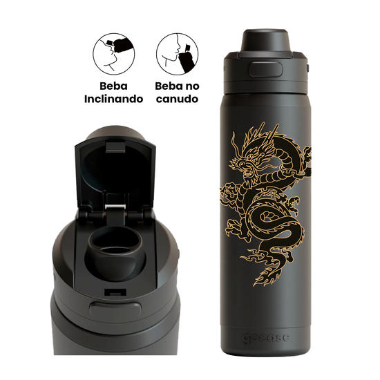 Garrafa Térmica Flip Pro - Dragon Legend