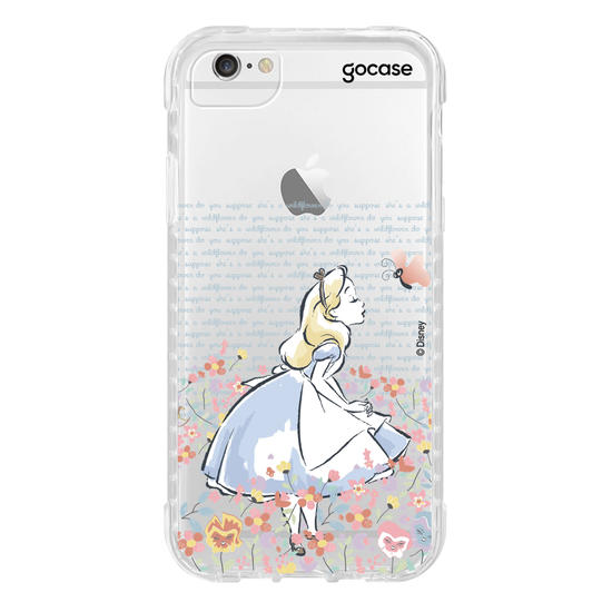Capinha para celular Disney - Alice - No Jardim