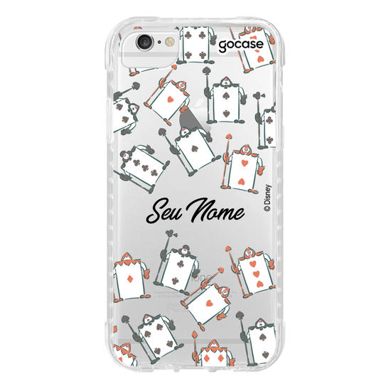 Capinha para celular Disney - Alice - Chuva de Cartas