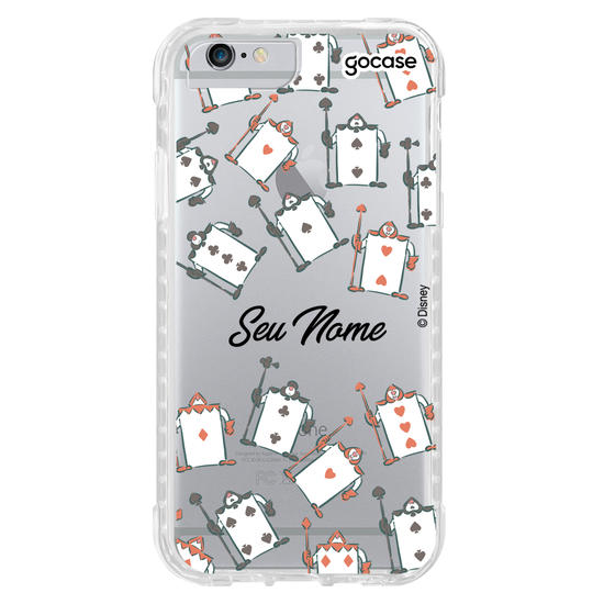 Capinha para celular Disney - Alice - Chuva de Cartas