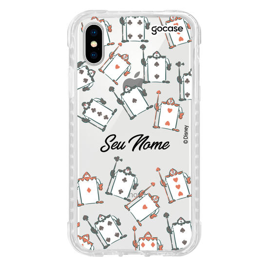Capinha para celular Disney - Alice - Chuva de Cartas
