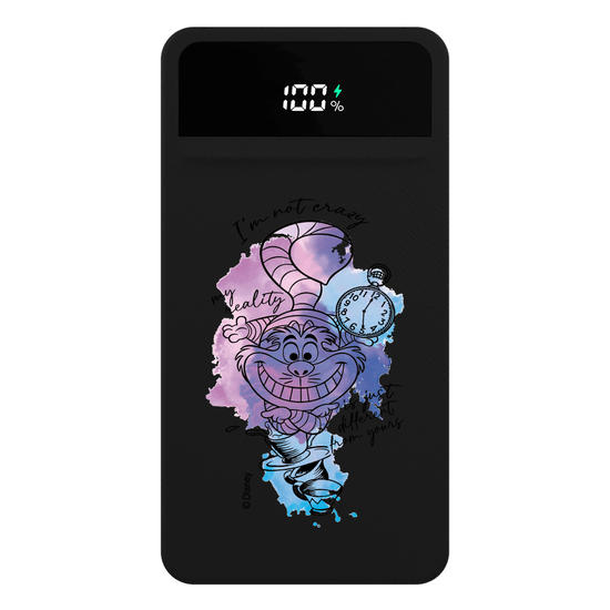 Carregador Portátil Turbo 10000mah Preto - Alice - Cheshire Cat