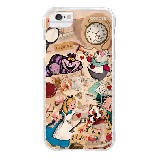 Capinha para celular  Alice no País das Maravilhas - Colagem