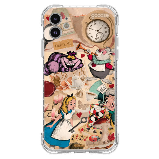 Capinha para celular  Alice no País das Maravilhas - Colagem