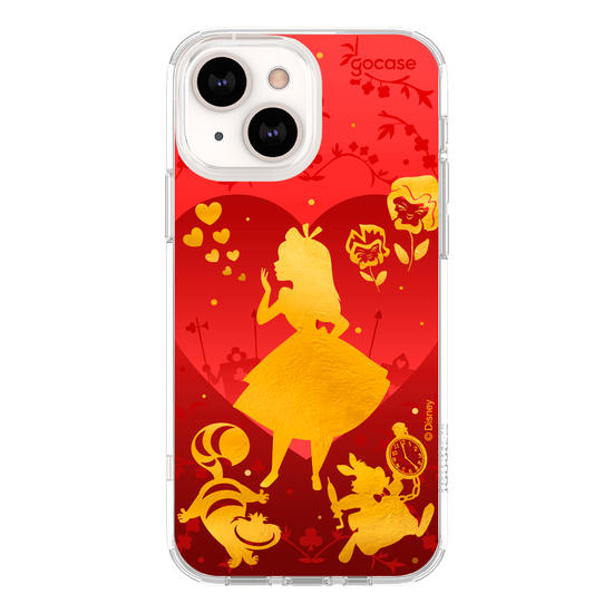 Capinha para celular  Alice no País das Maravilhas - Golden and Red