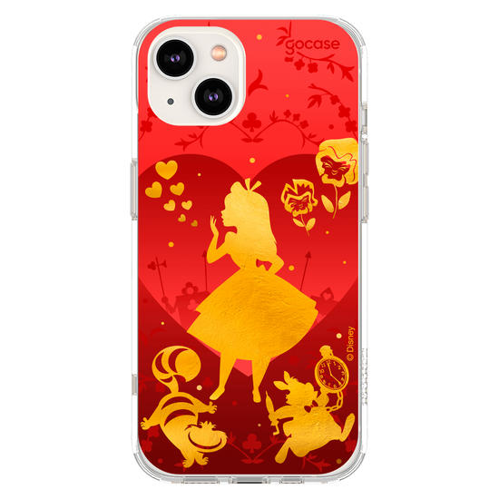 Capinha para celular  Alice no País das Maravilhas - Golden and Red