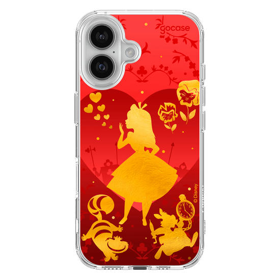 Capinha para celular  Alice no País das Maravilhas - Golden and Red