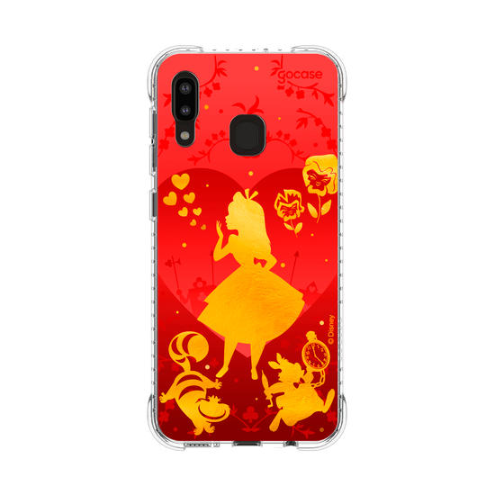 Capinha para celular  Alice no País das Maravilhas - Golden and Red