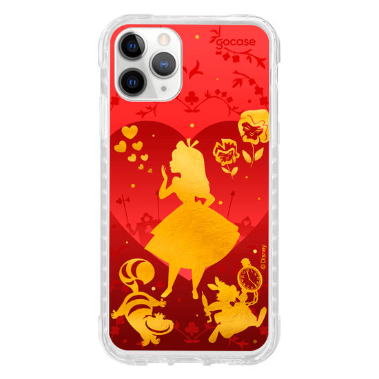 Capinha para celular  Alice no País das Maravilhas - Golden and Red