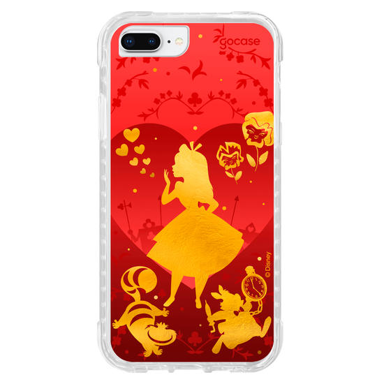 Capinha para celular  Alice no País das Maravilhas - Golden and Red