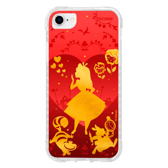 Capinha para celular  Alice no País das Maravilhas - Golden and Red