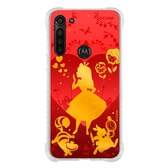 Capinha para celular  Alice no País das Maravilhas - Golden and Red