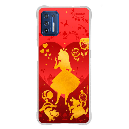 Capinha para celular  Alice no País das Maravilhas - Golden and Red