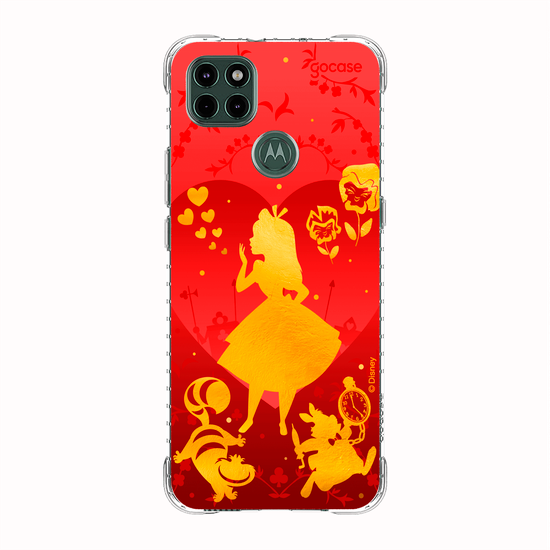 Capinha para celular  Alice no País das Maravilhas - Golden and Red
