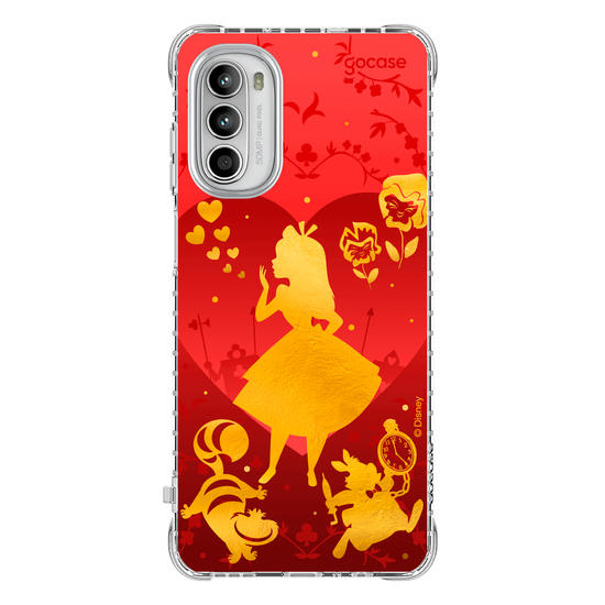 Capinha para celular  Alice no País das Maravilhas - Golden and Red