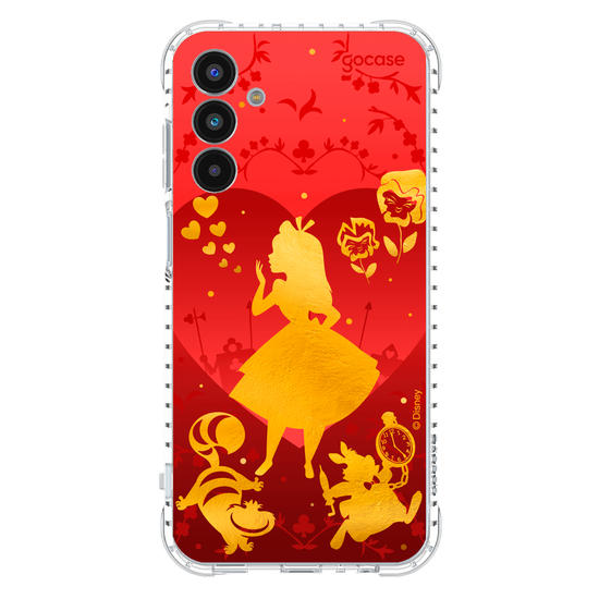 Capinha para celular  Alice no País das Maravilhas - Golden and Red