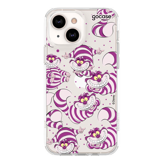 Capinha para celular Disney - Alice - Gato de Cheshire Patches