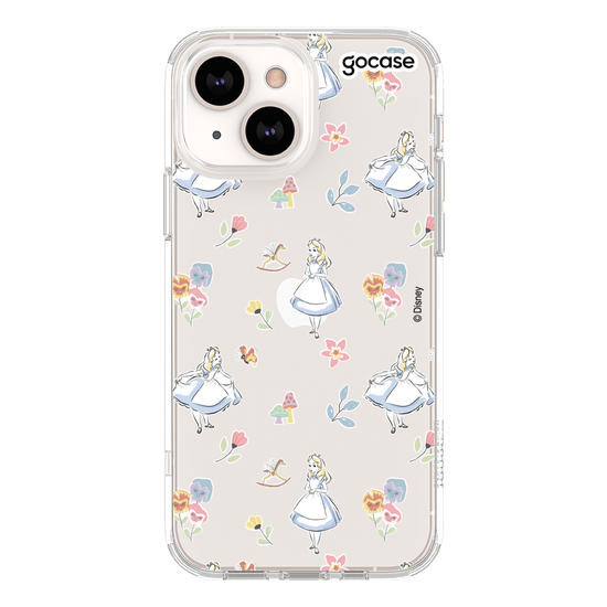 Capinha para celular Disney - Alice - Patches Aquarela