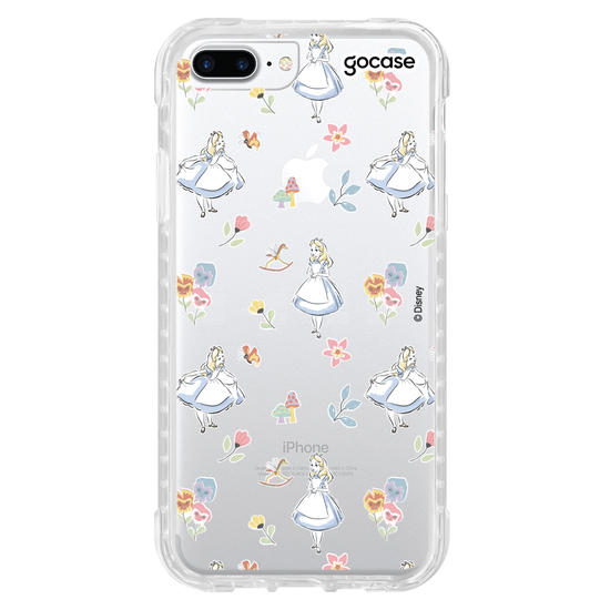 Capinha para celular Disney - Alice - Patches Aquarela