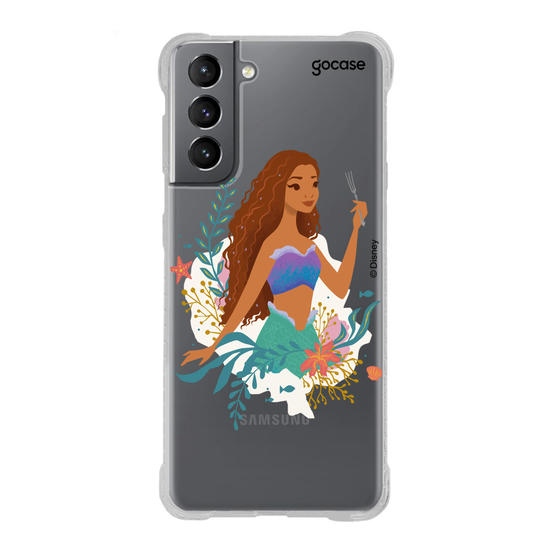 Capinha para celular A Pequena Sereia - Ariel Entre Algas