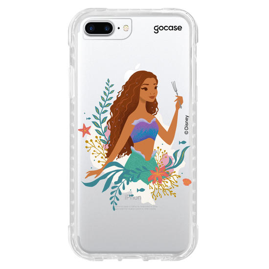 Capinha para celular A Pequena Sereia - Ariel Entre Algas