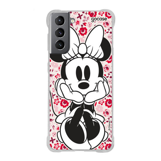 Capinha para celular Mickey & Amigos - Minnie Entre Flores