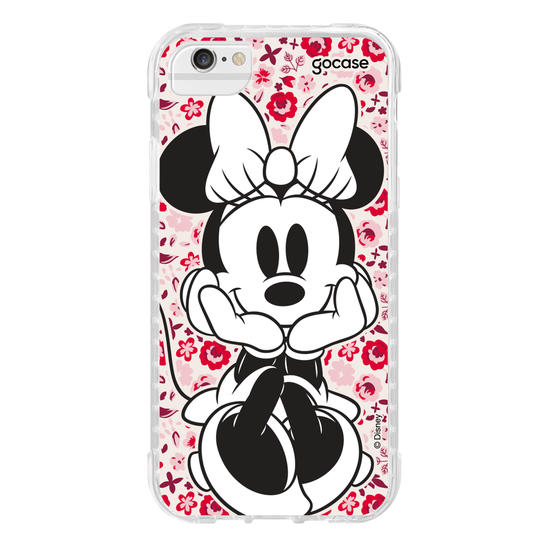 Capinha para celular Mickey & Amigos - Minnie Entre Flores