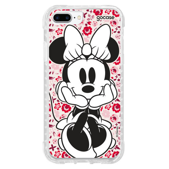 Capinha para celular Mickey & Amigos - Minnie Entre Flores