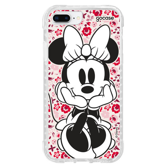 Capinha para celular Mickey & Amigos - Minnie Entre Flores