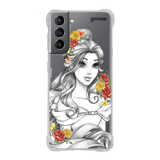 Capinha para celular Disney - Princesas - Bela Floral