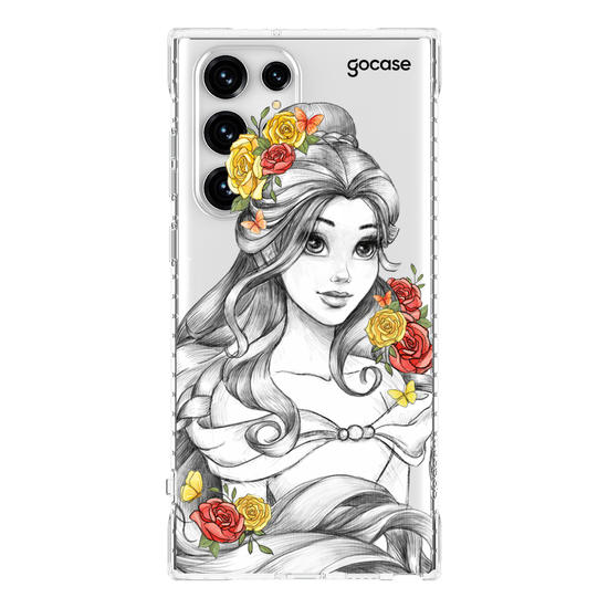 Capinha para celular Disney - Princesas - Bela Floral