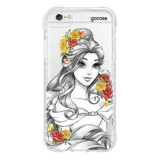Capinha para celular Disney - Princesas - Bela Floral