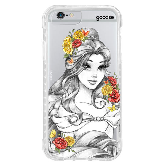 Capinha para celular Disney - Princesas - Bela Floral