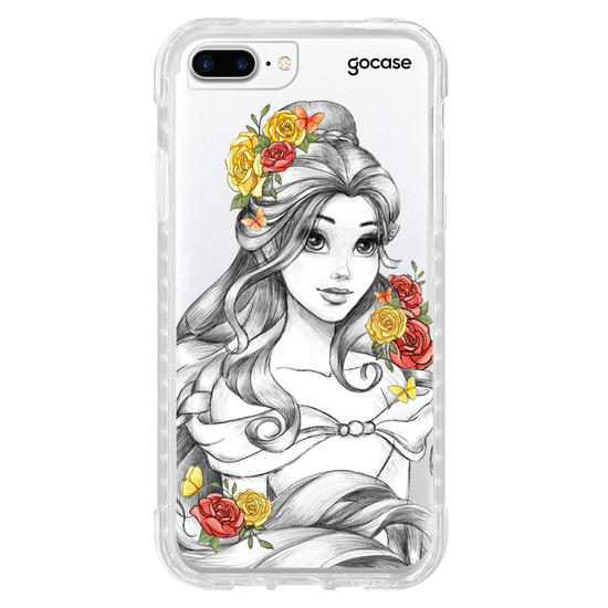 Capinha para celular Disney - Princesas - Bela Floral