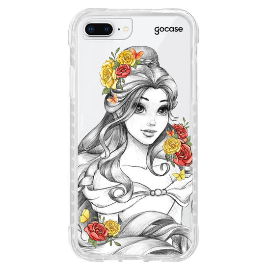 Capinha para celular Disney - Princesas - Bela Floral