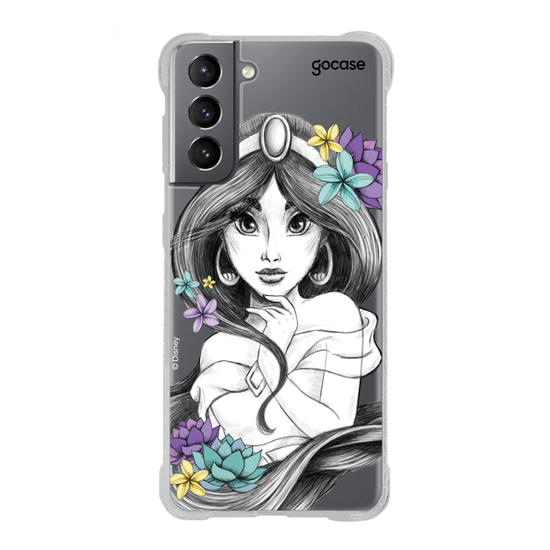 Capinha para celular Disney - Princesas - Jasmine Floral