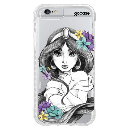 Capinha para celular Disney - Princesas - Jasmine Floral