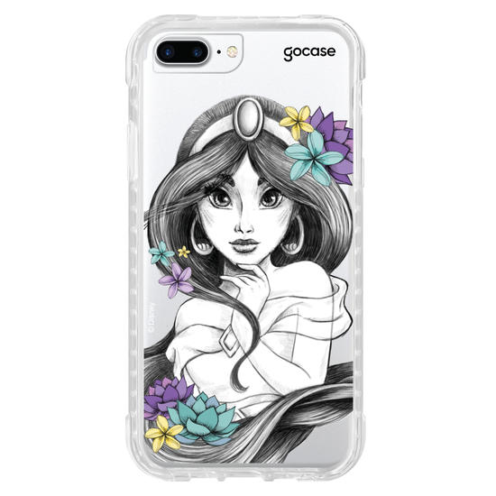 Capinha para celular Disney - Princesas - Jasmine Floral