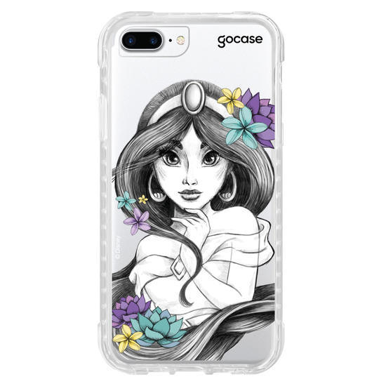Capinha para celular Disney - Princesas - Jasmine Floral