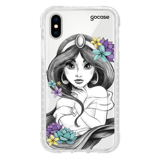 Capinha para celular Disney - Princesas - Jasmine Floral